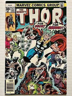 Buy The Mighty Thor #257 (1976) For Odin! For Asgard! - Jack Kirby Cover (VF/7.0) • 17.39£