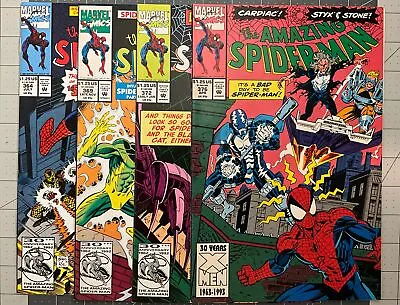 Buy Amazing Spider-Man Lot Of 4 #364 #369 #372 #372 Marvel Comic Book NM HIgh Grades • 19.71£