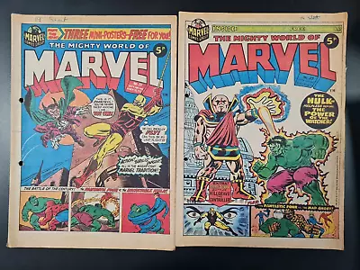 Buy The Mighty World Of Marvel Starring Hulk / Avengers #25 & #27 Marvel Uk 1973 • 0.99£