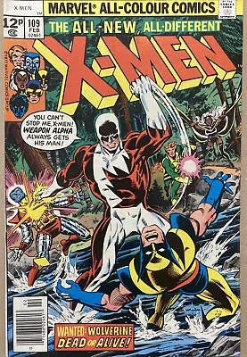 Buy Uncanny X-MEN #109 February 1978 1st Appearance Weapon Alpha/Vindicator Key 🔑 • 119.99£