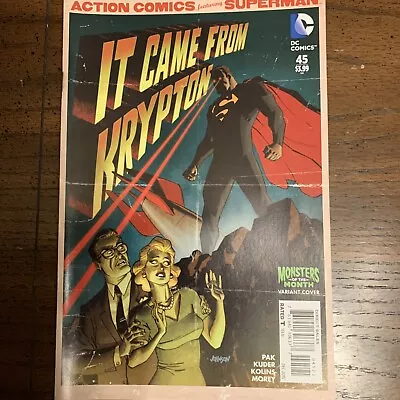 Buy Action Comics #45, VF-NM, Monsters Of The Month Variant Cover 2015 • 4£