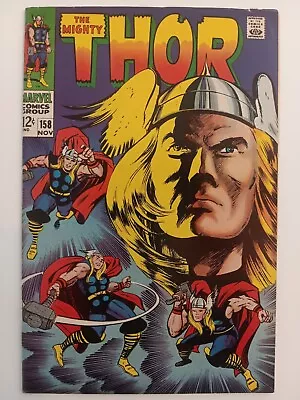 Buy Thor # 158 Key Classic Jack Kirby Cover And Art 1968 Marvel Silver Age • 23.70£