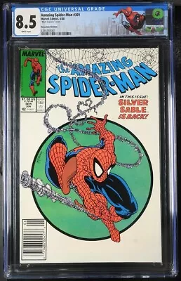 Buy Amazing Spider-Man # 301 (Marvel)1988 - CGC 8.5 - Newsstand -Mark Jeweler • 395.75£