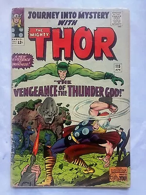 Buy Journey Into Mystery 115 Thor Absorbing Man Origin Loki Marvel Comics 1965 Good- • 19.77£