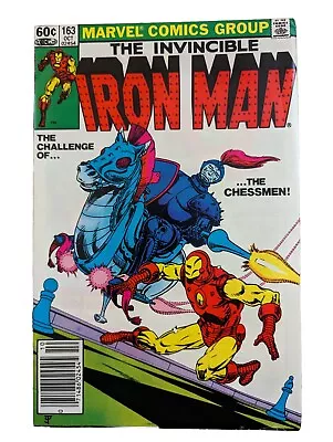 Buy Iron Man #163-1982 1st Obadiah Stane Iron Monger Mark Jewelers Variant • 9.49£