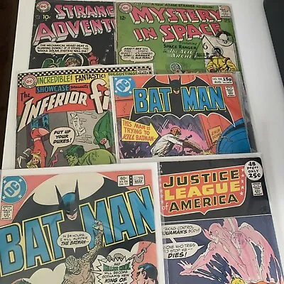 Buy DC Bundle Job Lot Batman 359, 326, JLA 94, Strange Adventures 93, Showcase 63 • 49.99£