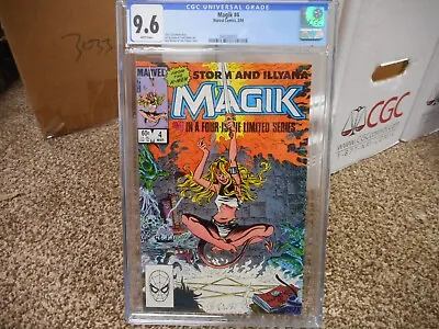 Buy Magik 4 Cgc 9.6 Marvel 1984 1st Appearance Of Magic As Darkchylde WHITE Pgs NM M • 63.19£
