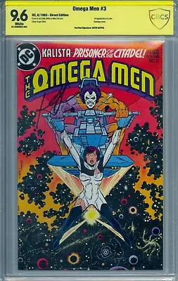 Buy Omega Men #3 Cbcs 9.6 1st Lobo Ss Signed Keith Giffen White Pages Not Cgc • 267.83£