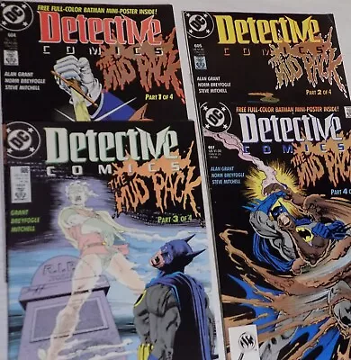 Buy Batman Detective Comics #604 #605 #606 #607 - Complete Mud Pack W/ Posters 1989 • 16£