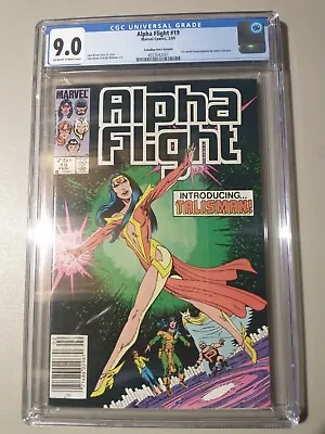 Buy Alpha Flight #19 CGC 9.0 OW/White Pages - Canadian Price Variant Newsstand 1985 • 79.63£