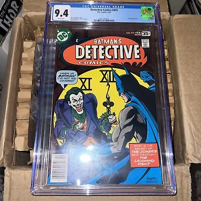 Buy Detective Comics #475 Bronze Age Iconic Joker Fish Key CGC 9.4 NM Batman Wow • 204.44£