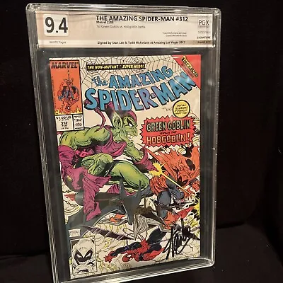 Buy Stan Lee & Todd McFarlane Amazing Spider-Man #312 CGC 9.4 Unique Piece Slabbed • 1,038.58£