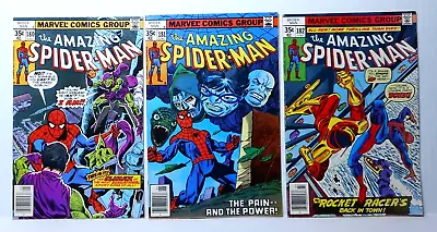 Buy Amazing Spider-Man  Lot Of 3 Comics #180, 181, 182  Marvel 1978 • 15.95£