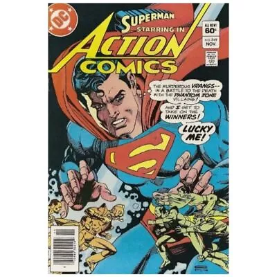 Buy Action Comics (1938 Series) #549 Newsstand In VF Minus Condition. DC Comics [v' • 6.19£