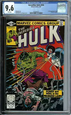 Buy Incredible Hulk #256 Cgc 9.6 White Pages // 1st Appearance Sabra Marve Id: 46960 • 242.23£