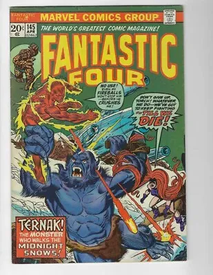 Buy Fantastic Four #145 1st Appearance Of Ternak 1961 Series Marvel • 12.86£