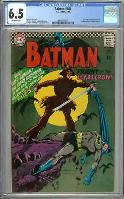 Buy Batman #189 Cgc 6.5 Ow Pages // 1st Silver Age Appearance Of Scarecrow 1967 • 545.52£