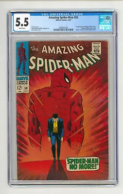 Buy Amazing Spider-Man #50 CGC 5.5 FN- First Kingpin • 1,225£