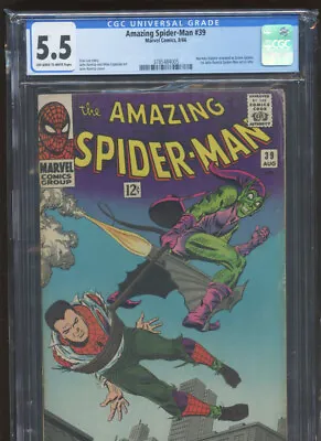 Buy Amazing Spider-Man #39 (08/66) CGC 5.5 FN- • 382.97£