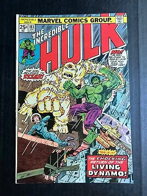 Buy THE INCREDIBLE HULK #183 Jan 1975 Vintage Marvel Unread Avengers Zzzax MVS • 26.01£