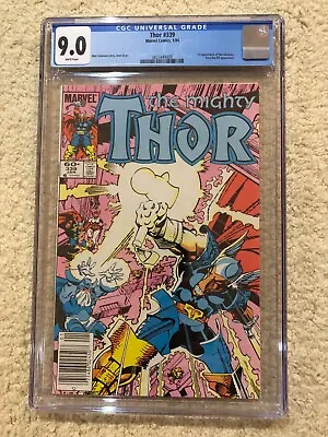 Buy Marvel - Thor #339 (1983) CGC 9.0 Newsstand 1st Stormbreaker Simonson • 31.98£
