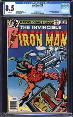 Buy Iron Man #118 Cgc 8.5 White Pages // 1st Appearance Of Jim Rhodes 1979 • 71.96£