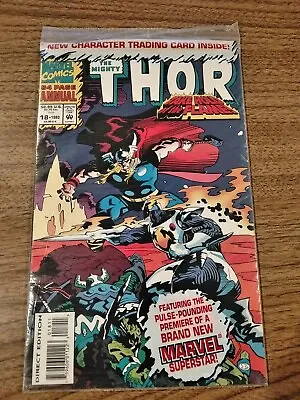 Buy The Mighty Thor Annual # 18 (marvel 1993) 1st. Cameo Female Loki Polybagged New! • 13.59£