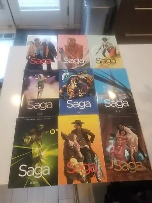 Buy Saga TPB Vol 1,2,3,4,5,6,7,8,9 (Image Comics)  • 71.69£