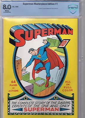 Buy Superman 1 Reprint.facsimily. Masterpiece Edition Cbcs.8.0 • 400£