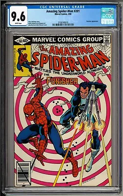 Buy Amazing Spider-Man #201 (1980) CGC 9.6 WHITE! Classic Punisher / Spidey Cover! • 185.70£