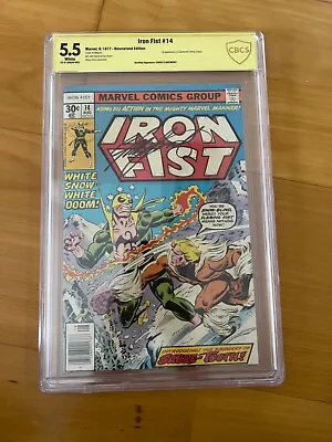 Buy  Iron Fist #14 CBCS 5.5 Signed Chris Claremont 1st Appearance Sabre-tooth Marvel • 340.18£