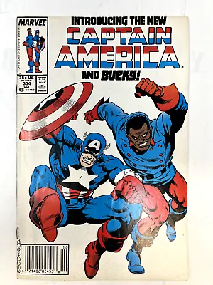 Buy Captain America #334  1st New Bucky Lamar Hoskins! Marvel 1987 • 3.15£