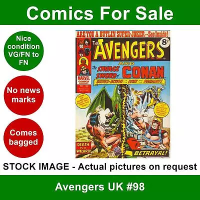 Buy Avengers UK #98 Comic - VG/FN Clean 02 August 1975 - Marvel UK • 5.99£