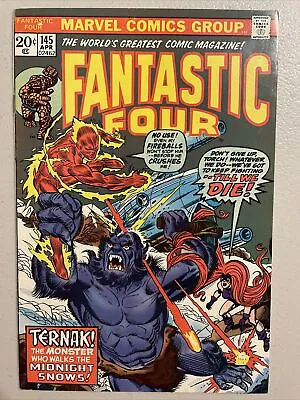 Buy FANTASTIC FOUR #145 (1974) Value Stamp With Captian Marvel • 5.60£