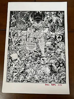 Buy Fantastic Four #100 Recreation Signed Art Print  13X19 By Arthur Adams • 37.94£