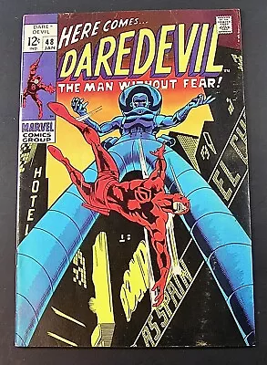 Buy Marvell Comic DAREDEVIL THE MAN WITHOUT FEAR #48, 1969 VG/Fine  (lot G) • 18.32£