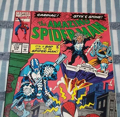 Buy The Amazing Spider-Man #376 With Cardiac From Apr. 1993 In VF+ (8.5) Condition • 10.39£