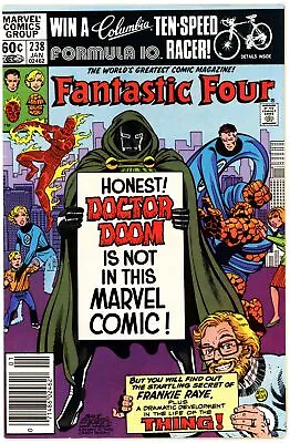 Buy Fantastic Four #238 VF 8.0 Newsstand John Byrne Story Cover And Art • 6.36£