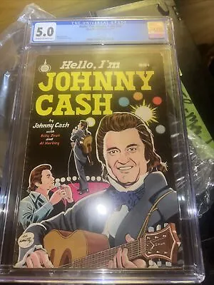 Buy Vintage 1976 HELLO I'M JOHNNY CASH Comic Book Rare CGC 5.0 • 477.98£