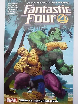 Buy Fantastic Four By Dan Slott Vol. 4: Point Of Origin: Thing Vs. Immortal Hulk Pap • 15£