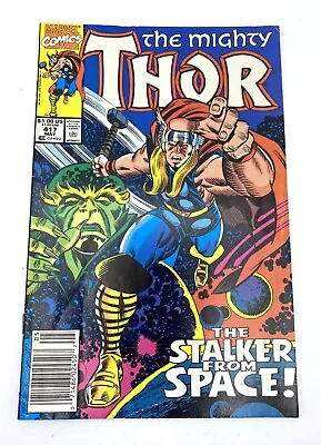 Buy The Mighty Thor The Stalker From Space (1990) Marvel Comics #417 • 4.32£