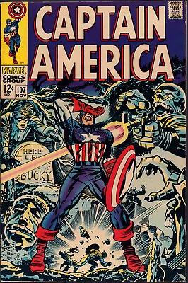 Buy Captain America #107 - Classic Cover (8.0 / 8.5) 1968 • 118.49£