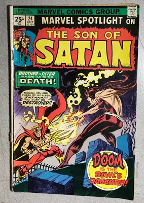 Buy MARVEL SPOTLIGHT #24 Son Of Satan Satana (1975) Marvel Comics VG+ • 11.85£