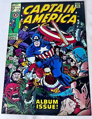 Buy Captain America 112 Marvel Silver Age Comic Book Embossed Metal Tin Sign • 9.49£