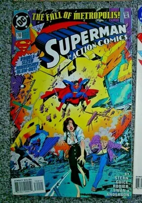 Buy ACTION COMICS # 700 DC COMICS June 1994 SUPERMAN SWANDERSON GUICE Art GIANT VF • 2.50£
