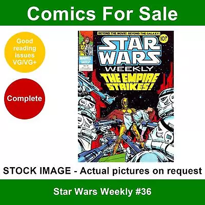 Buy Star Wars Weekly #36 Comic - VG/VG+ 11 October 1978 - Marvel UK • 3.49£