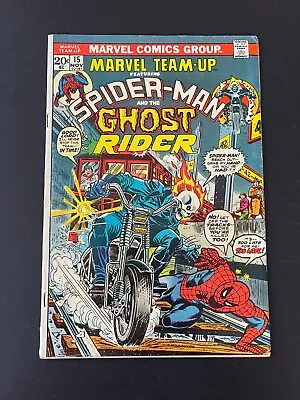 Buy Marvel Team-Up #15 - First Meeting Of Spider-Man & Ghost Rider (Marvel, 1973) F • 34.70£