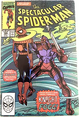Buy Spectacular Spider-man. # 166.  1st Series. July 1990.  Marvel Comics. Vg/fn • 3.69£