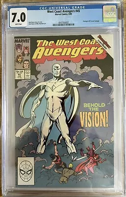 Buy West Coast Avengers #45 CGC 7.0 White Pages • 50£
