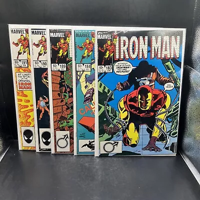 Buy IRON MAN Lot Of 5 Issue #’s 183 184 189 190 & 191 (B59)(4) • 15.98£